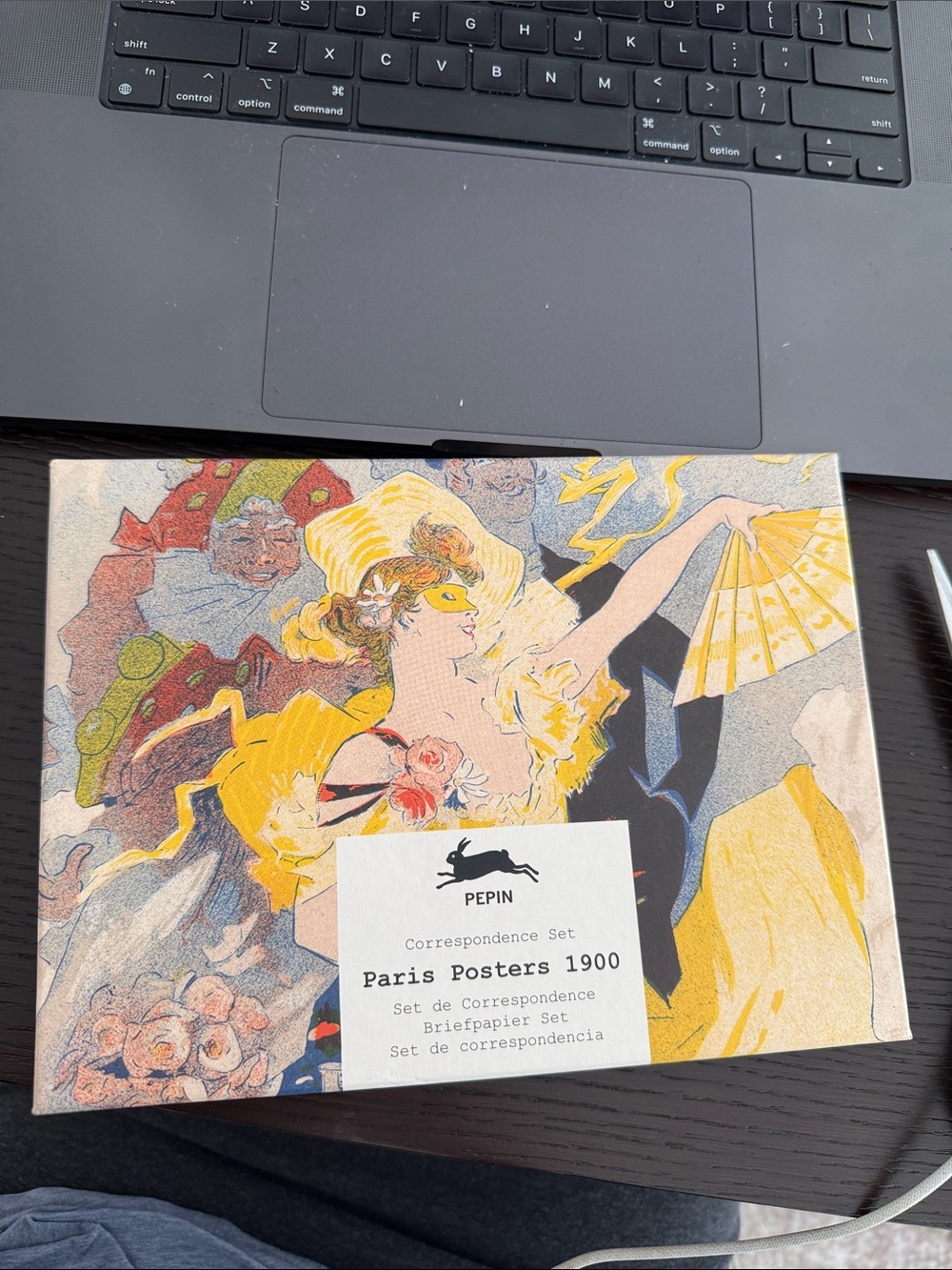 Pepin Paris Posters 1900 Correspondence Set – Yellow & Multicolor Illustration